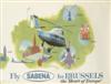 VARIOUS ARTISTS. [SABENA.] Two posters. Circa 1950s - 1960s. Each approximately 28x41 inches, 72x104 cm.